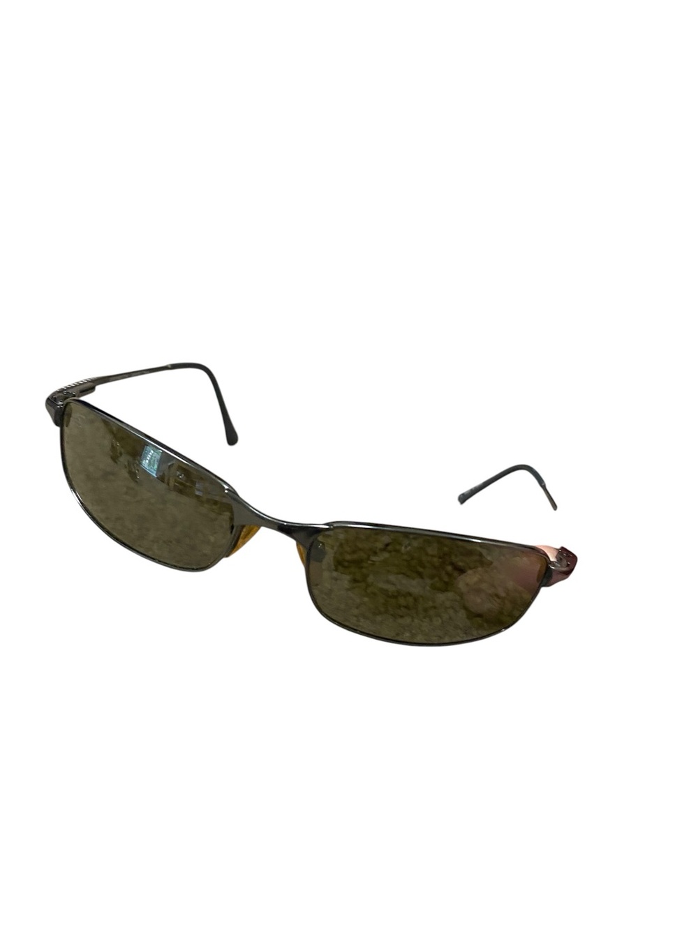 Serengeti Prato rectangular gunmetal metal frame sunglasses